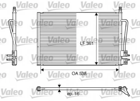 Радіатор кондиціонера VALEO 817664