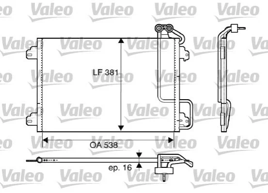 Радіатор кондиціонера VALEO 817508 (фото 1)