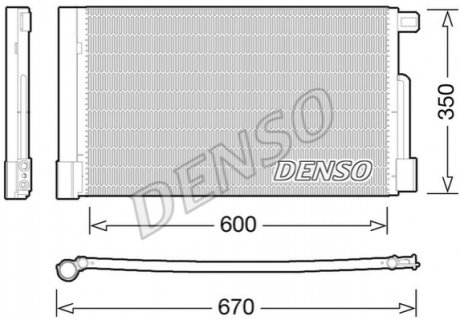 Радіатор кондиціонера DENSO DCN01004