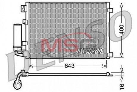 Радіатор кондиціонера DENSO DCN46002