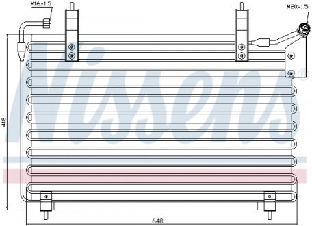 Радіатор кондиціонера NISSENS 94399