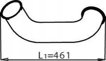 Труба вихлопного газу DINEX 22175