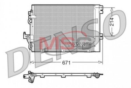 Радіатор кондиціонера DENSO DCN20009