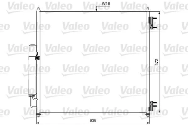 Радіатор кондиціонера VALEO 814053 (фото 1)
