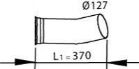 Труба вихлопного газу DINEX 82144