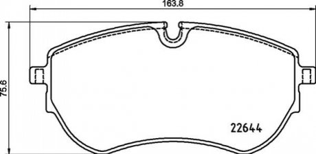 Гальмівні колодки дискові BREMBO P85173