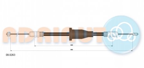 Трос стоянкових гальм ADRIAUTO 090263