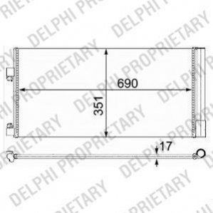 Радіатор кондиціонера DELPHI TSP0225638