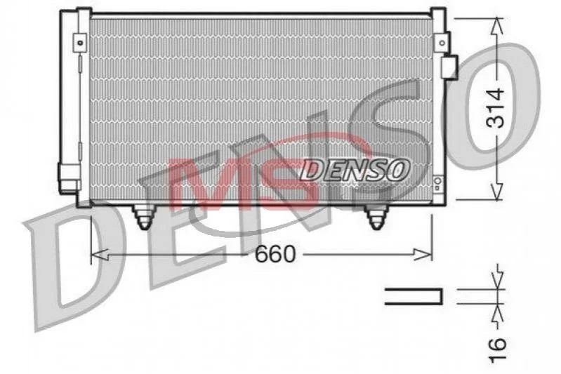 Радіатор кондиціонера DENSO DCN36003 (фото 1)