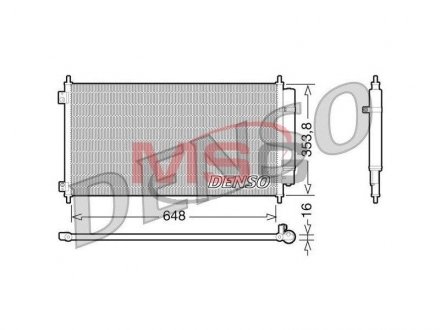 Радіатор кондиціонера DENSO DCN40010