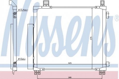 Радіатор кондиціонера NISSENS 940136