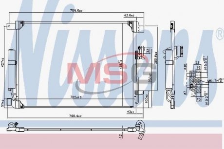 Радіатор кондиціонера NISSENS 940786