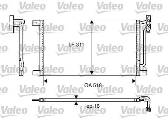 Радіатор кондиціонера VALEO 817405 (фото 1)
