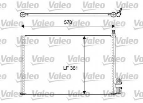 Радіатор кондиціонера VALEO 814083