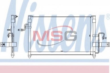 Радіатор кондиціонера NISSENS 94414