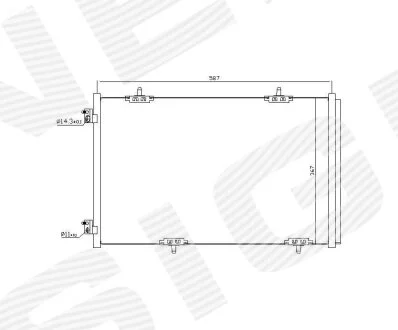 РАДИАТОР КОНДИЦИОНЕРА SIGNEDA RC940333
