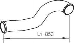 Труба вихлопного газу DINEX 81717