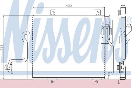Радіатор кондиціонера NISSENS 94240
