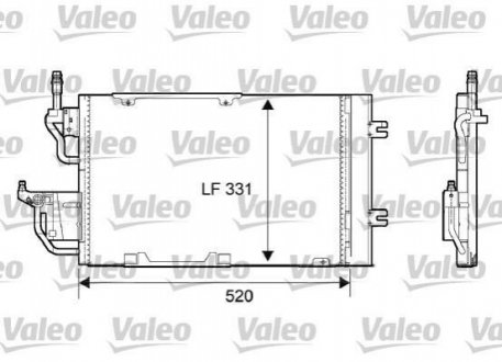 Радіатор кондиціонера VALEO 818168 (фото 1)