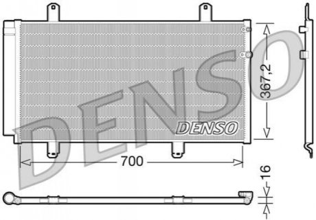 Радіатор кондиціонера DENSO DCN51004