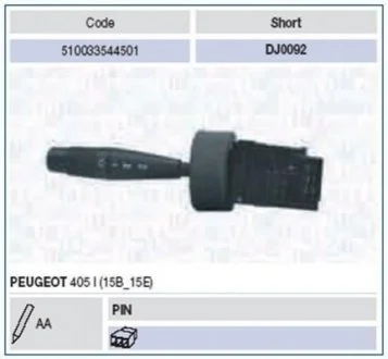 Підкермовий перемикач MAGNETI MARELLI 510033544501