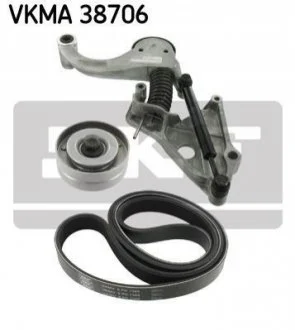Комплект (ремінь+ролики) SKF VKMA38706