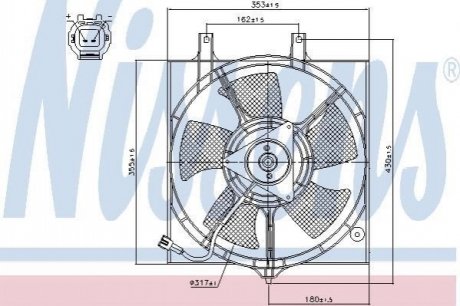 Вентилятор радіатора NISSENS 85281