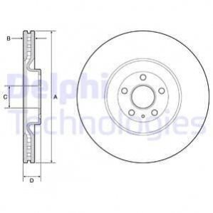 Диск гальмівнийPRZOD Delphi BG9233C