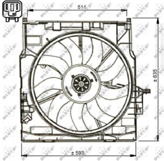 Вентилятор радіатора NRF 47734