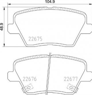 Гальмівні колодки дискові BREMBO P30109