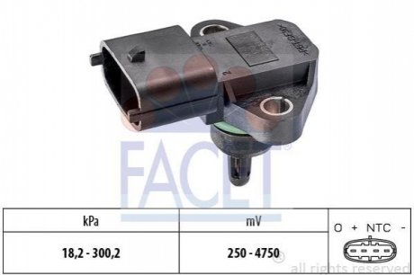 Датчик тиску повітря FACET 103344