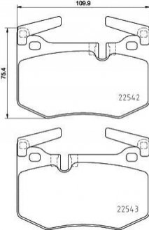 Гальмівні колодки дискові BREMBO P83164