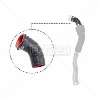 Патрубок интеркулера Master/Movano 2.5 dCi/CDTI 06- Л. (короткий) RAPRO R12665