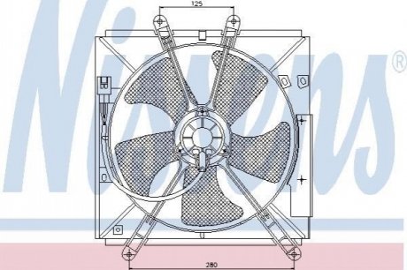Вентилятор радіатора NISSENS 85330
