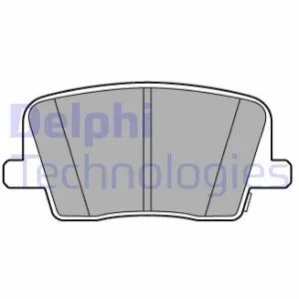 Комплект гальмівних колодок задн, SSANGYONG MUSSO, MUSSO GRAND, REXTON 2.0/2.2D 07.17- DELPHI LP3581