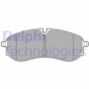 Комплект гальмівних колодок задн, MAN TGE VW CRAFTER, GRAND CALIFORNIA CAMPER 2.0D/Electric 09.16- DELPHI LP3641 (фото 1)
