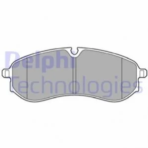 Комплект гальмівних колодок задн, MAN TGE VW CRAFTER, GRAND CALIFORNIA CAMPER 2.0D/Electric 09.16- DELPHI LP3641
