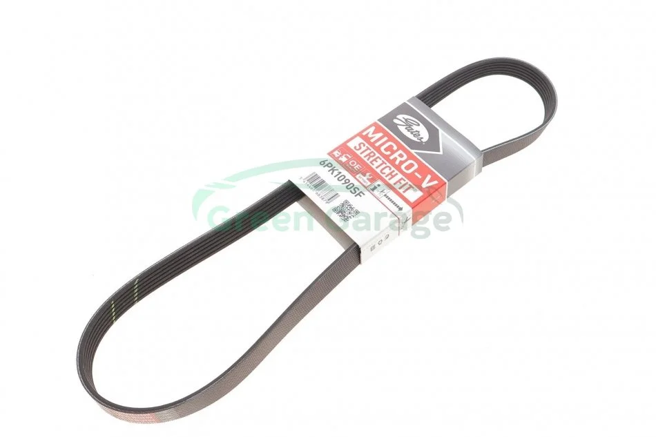 Поликлиновые ремни Micro-V StretchFit (Пр-во Gates) GATES 6PK1090SF (фото 1)