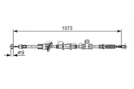 Трос ручного гальма BOSCH 1987482399