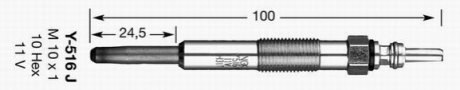 Свічка розжарювання NGK 6416