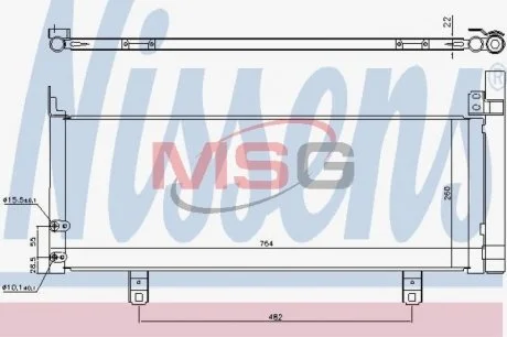 Конденсер кондиціонера NISSENS 940639
