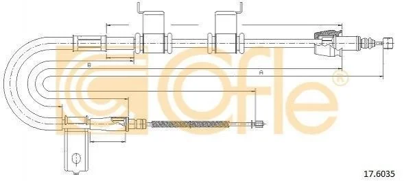 Трос ручника COFLE 176035 (фото 1)