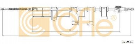 Трос ручника COFLE 172571