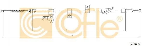 Трос ручника COFLE 171439 (фото 1)