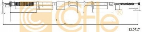 Трос ручного гальма COFLE 120717