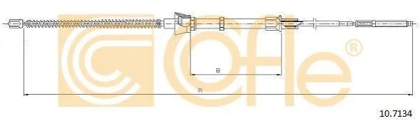 Трос ручника COFLE 107134 (фото 1)