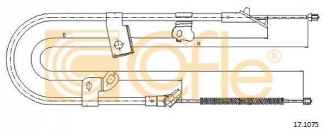 Трос ручника COFLE 171075