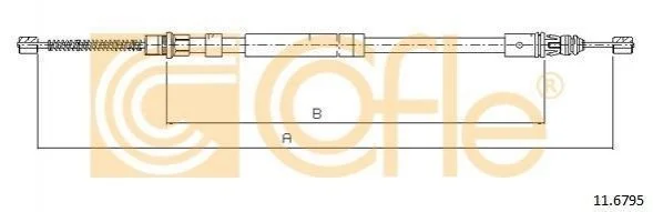Трос ручника COFLE 116795 (фото 1)