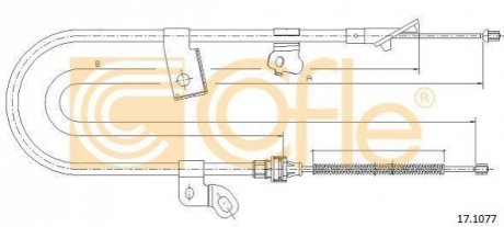 Трос ручника COFLE 171077