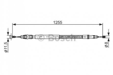 Трос ручного гальма BOSCH 1987482235